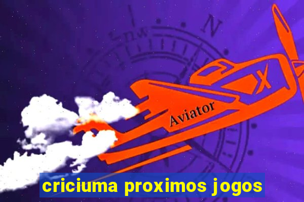 criciuma proximos jogos